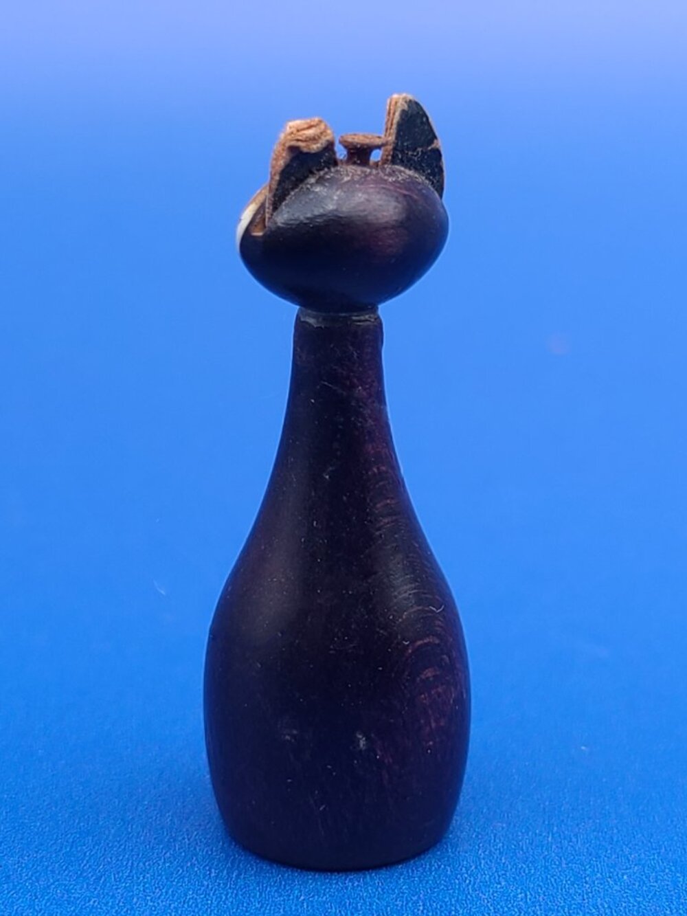 MCM Barware Wood Cheeky Cat Corkscrew plus Japan Miniature Cat AS IS - Picture 12 of 17